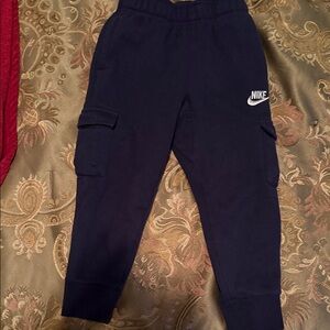 Nike Kids Navy Sweatpants with Cargo Pockets